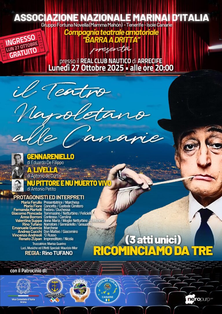 locandina teatro napoletano 27 ottobre